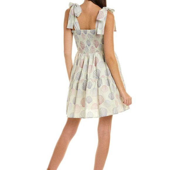 Kathleen Maeve Linen-Blend Seashell Dress NWT - Picture 2 of 5